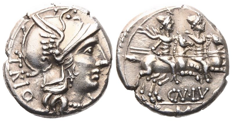 Cn. Lucretius Trio, Denarius, 136 BC; AR (4,03 g; 17,7 mm)