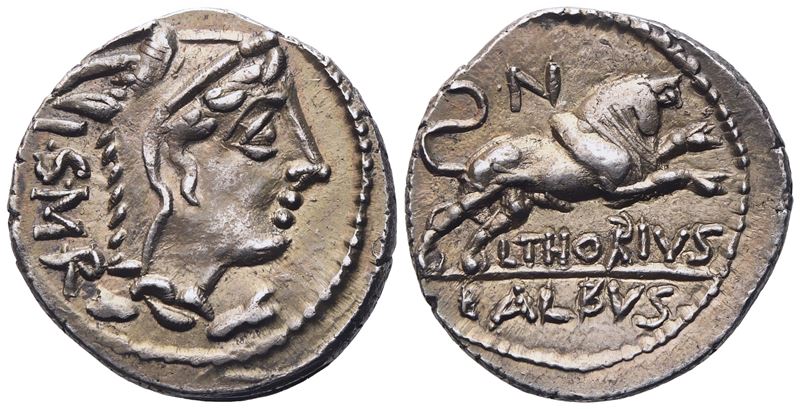 L. Thorius Balbus, Denarius, 105 BC; AR (3,90 g; 19 mm; 12 h)