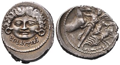 L. Plautius Plancus, Denarius, Rome, 47 Bc; Ar (3,97 G; 20 MM; 3 H)