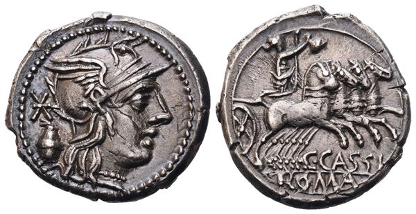 C. Cassius Longinus, Denarius, 126 BC; AR (3,97 g; 19,4 mm; 3 h)