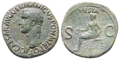 Germanicus (died Ad 19). Æ As (28mm, 9.83g).