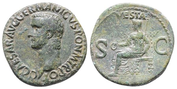 Germanicus (died AD 19). Æ As (28mm, 9.83g).  - Auction Greek, Roman, Byzantine Coins - Bertolami Fine Art - Prague