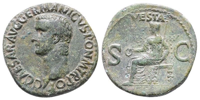 Germanicus (died Ad 19). Æ As (28mm, 9.83g).