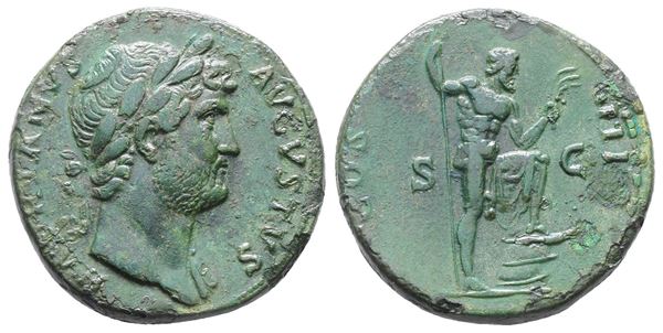 Hadrian (117-138). Æ Sestertius (32mm, 25.60g).  - Auction Greek, Roman, Byzantine Coins - Bertolami Fine Art - Prague