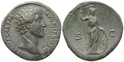 Marcus Aurelius (come Cesare), Sestertius, Roma, 145 d.C., Æ