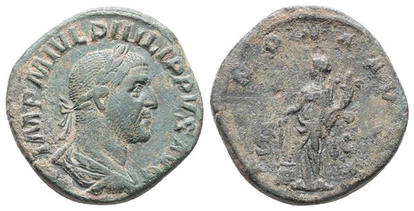 Philip I (244-249). Æ Sestertius (30mm, 18.88g).  - Auction Greek, Roman, Byzantine Coins - Bertolami Fine Art - Prague