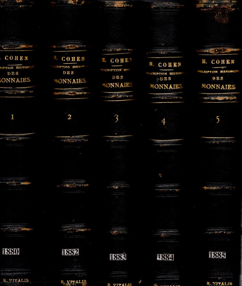 Cohen H. - Description Historique Des Monnaies Frappées Sous L'empire Romain Communément Appelées...
