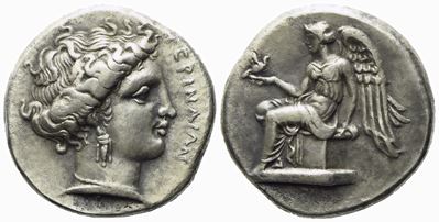 Bruttium, Terina (C. 400-356 Bc), Stater; Ar (7,20 G; 19,8 MM)