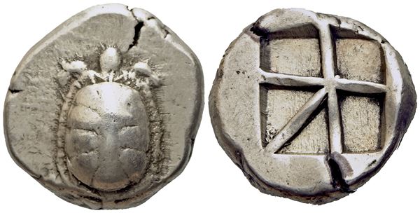 Islands off Attica, Aegina (445-430 BC), Stater, AR (g 12,17; mm 20,5)