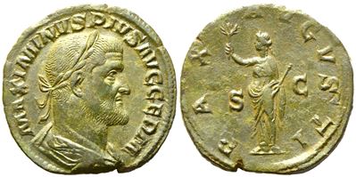 Maximinus i (235-238), Sestertius, Rome, Ad 236-238; Æ (g 17,41; MM 30)