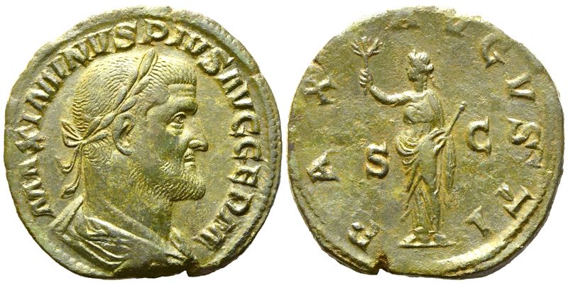 Maximinus i (235-238), Sestertius, Rome, Ad 236-238; Æ (g 17,41; MM 30)
