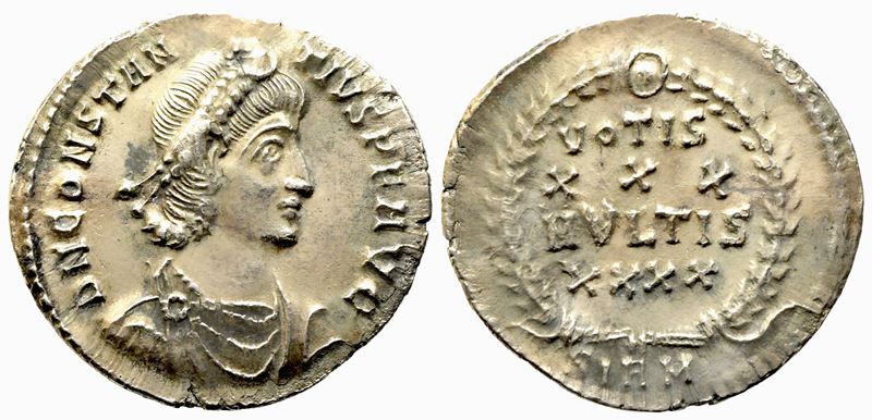 Constantius II (337-361), Siliqua, Sirmium, C. Ad 351-355. Ar (g 2,34; MM 19,3)