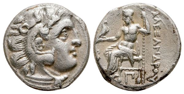 Kings of Macedon, Alexander III “the Great” (336-323 BC). AR Drachm (17 mm, 4.18 g).