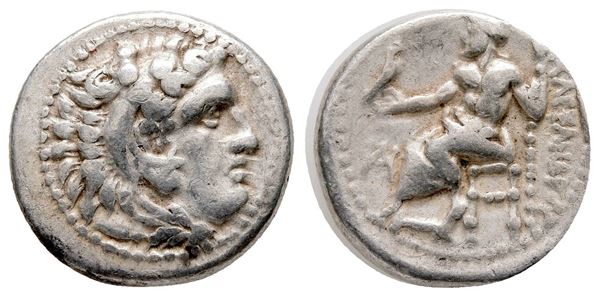 Kings of Macedon, Alexander III ‘the Great’ (336-323 BC). AR Drachm (17 mm, 4.26 g).