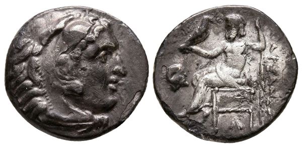 Kings of Macedon, Antigonos I Monophthalmos (Strategos of Asia, 320-306/5 BC, or king, 306/5-301 BC). AR Drachm (17 mm, 3.77 g).