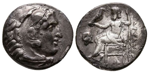 Kings of Macedon, Antigonos I Monophthalmos (Strategos of Asia, 320-306/5 BC, or king, 306/5-301 BC). AR Drachm (17 mm, 3.77 g).  - Auction Greek, Roman and Byzantine Coins	 - Bertolami Fine Art - Prague