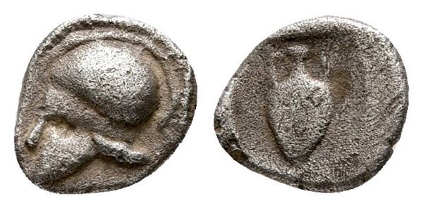 Asia Minor, Uncertain (perhaps Neandria in Troas?), c. 450 BC. AR Hemiobol (7 mm, 0.34 g).