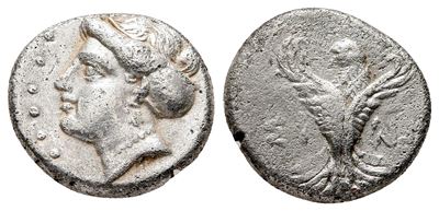 Paphlagonia, Sinope, Late 4th-3rd Century Bc. Ar Hemidrachm (14 MM, 2.92 G).