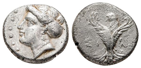 Paphlagonia, Sinope, late 4th-3rd century BC. AR Hemidrachm (14 mm, 2.92 g).