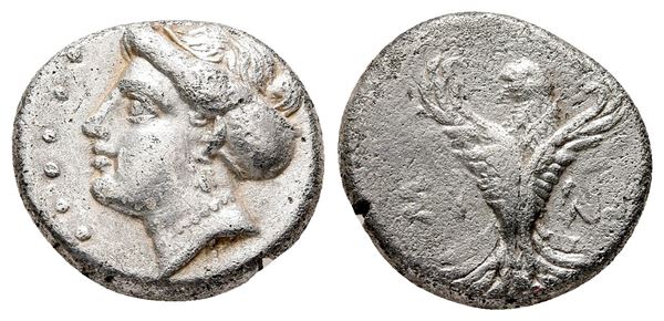 Paphlagonia, Sinope, late 4th-3rd century BC. AR Hemidrachm (14 mm, 2.92 g).  - Auction Greek, Roman and Byzantine Coins	 - Bertolami Fine Art - Prague