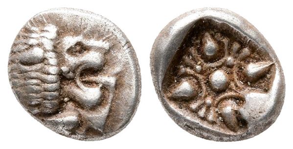 Ionia, Miletos, late 6th-early 5th century BC. AR Diobol (11 mm, 1.20 g).