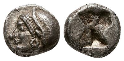 Ionia, Phokaia, C. 510-494 Bc. Ar Diobol (9 MM, 1.27 G).