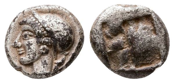 Ionia, Phokaia, c. 510-494 BC. AR Diobol (10 mm, 1.29 g).