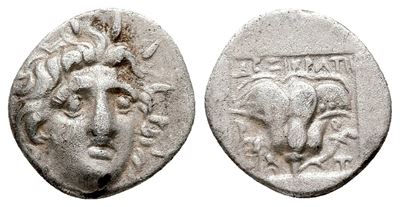 Islands Of Caria, Rhodos. Rhodes, C. 170-150 Bc. Ar Hemidrachm (12 MM, 1.19 G).