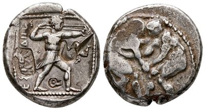 Pamphylia, Aspendos, C. 400-380 Bc. Ar Stater (23 MM, 10.86 G).