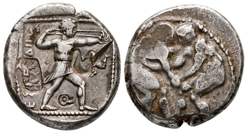Pamphylia, Aspendos, C. 400-380 Bc. Ar Stater (23 MM, 10.86 G).