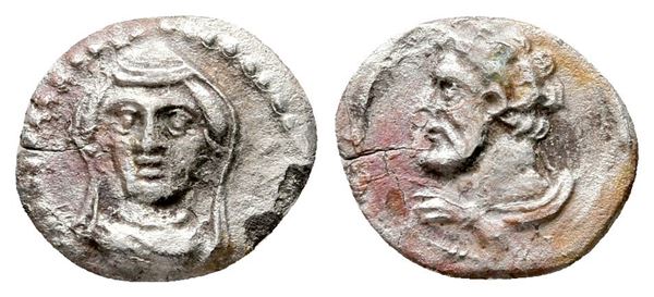 Cilicia, Uncertain, 4th century BC. AR Obol (10 mm, 0.61 g).