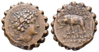 Seleukid Kings, Antiochos Vi Dionysos (144-142 Bc). Serrate Æ (23 MM, 7.41 G).