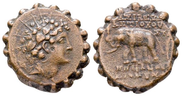 Seleukid Kings, Antiochos VI Dionysos (144-142 BC). Serrate Æ (23 mm, 7.41 g).