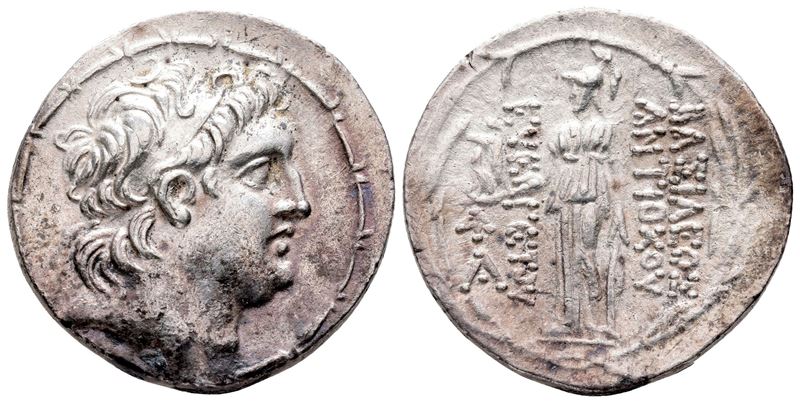 Seleukid Kings, Antiochos VII Euergetes (138-129 Bc). Ar Tetradrachm (30 MM, 16.19 G).