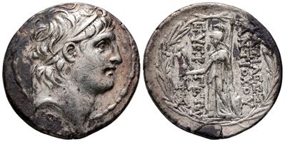 Seleukid Kings, Antiochos VII Euergetes (138-129 Bc). Ar Tetradrachm (32 MM, 16.79 G).