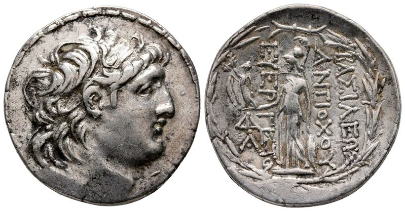 Seleukid Kings, Antiochos VII Euergetes (138-129 Bc). Ar Tetradrachm (30 MM, 16.26 G).
