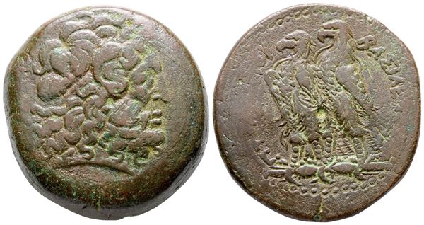 Ptolemaic Kings of Egypt, Ptolemy V or Ptolemy VI (204-180 BC or 180-145 BC). Æ Drachm (40 mm, 68.04 g).