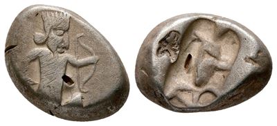Achaemenid Kings Of Persia, C. 420-375 Bc. Ar Siglos (13 MM, 5.43 G).