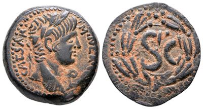 Nero (54-68). Seleucis And Pieria, Antioch. Æ Semis (23 MM, 7.06 G).