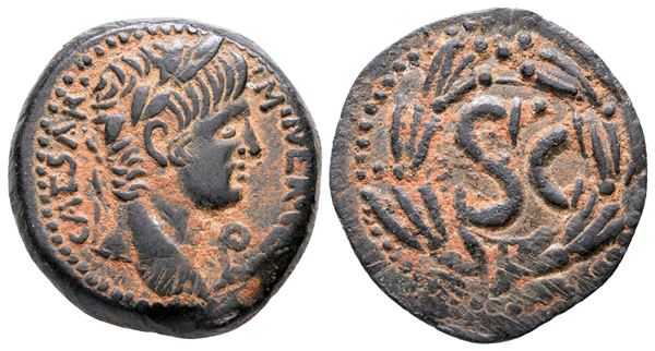 Nero (54-68). Seleucis and Pieria, Antioch. Æ Semis (23 mm, 7.06 g).