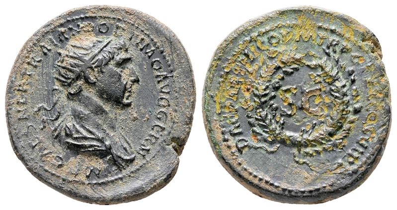 Trajan (98-117). Æ Dupondius (21 MM, 6.01 G).