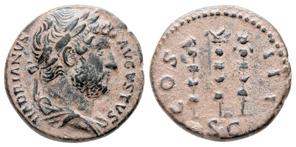 Hadrian (117-138). Æ Quadrans (18 mm, 3.32 g).