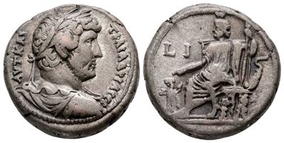 Hadrian (117-138). Egypt, Alexandria. Bi Tetradrachm (24 MM, 13.33 G).