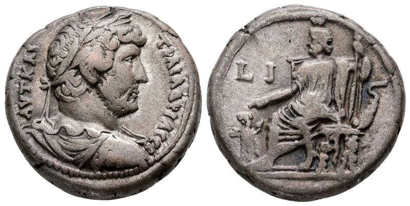 Hadrian (117-138). Egypt, Alexandria. Bi Tetradrachm (24 MM, 13.33 G).