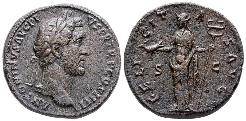 Antoninus Pius (138-161). Æ Sestertius (31 MM, 19.48 G).