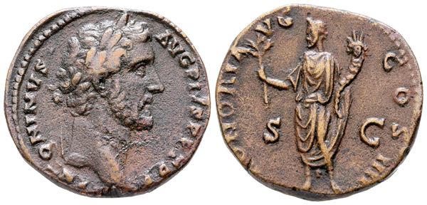Antoninus Pius (138-161). Æ Sestertius (30 mm, 23.89 g).