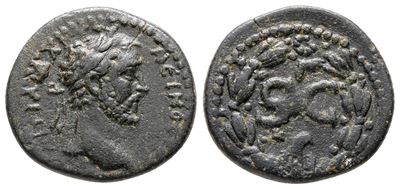 Antoninus Pius (138-161). Seleucis And Pieria, Antioch. Æ Semis (18 MM, 3.39 G).