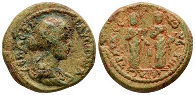 Faustina Junior (augusta, 147-175). Cilicia, Selinus-trajanopolis. Æ (24 MM, 9.13 G).