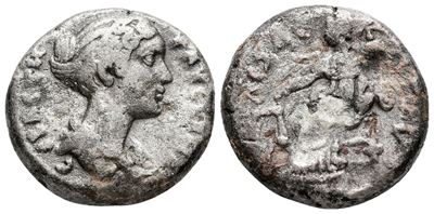 Faustina Junior (augusta, 147-175). Egypt, Alexandria. Bi Tetradrachm (21 MM, 11.74 G).