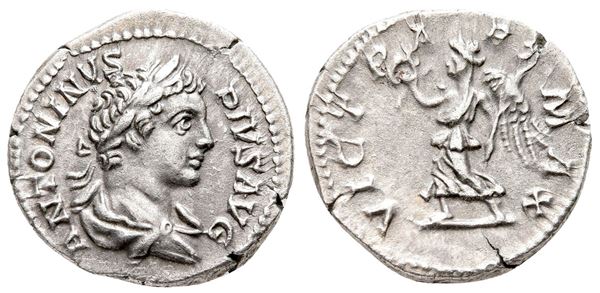 Caracalla (198-217). AR Denarius (19 mm, 3.28 g).  - Auction Greek, Roman and Byzantine Coins	 - Bertolami Fine Art - Prague